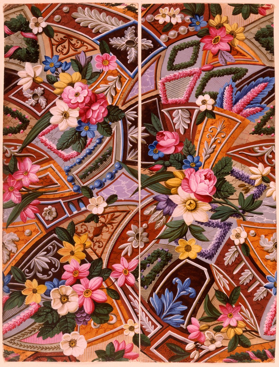 टेक्सटाइल डिज़ाइन, c.1788-92 द्वारा विलियम किलबर्न