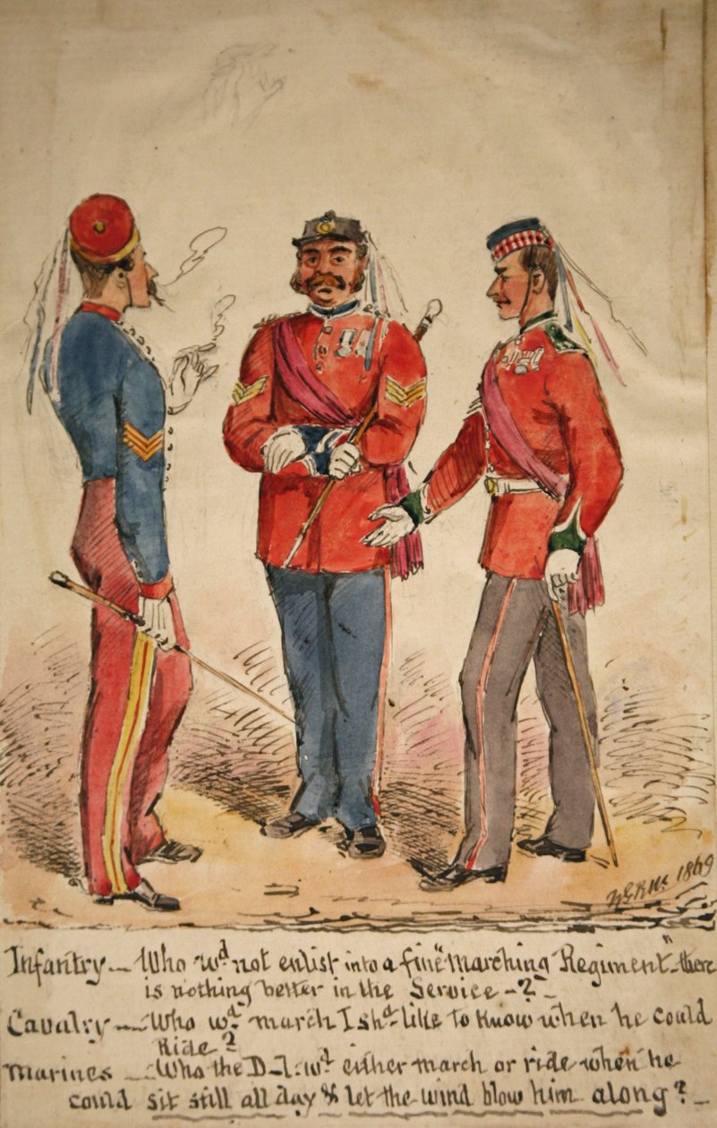 इन्फैंट्री, कैवलरी और मरीन चर्चा, 1869 द्वारा विलियम मास्टर्स
