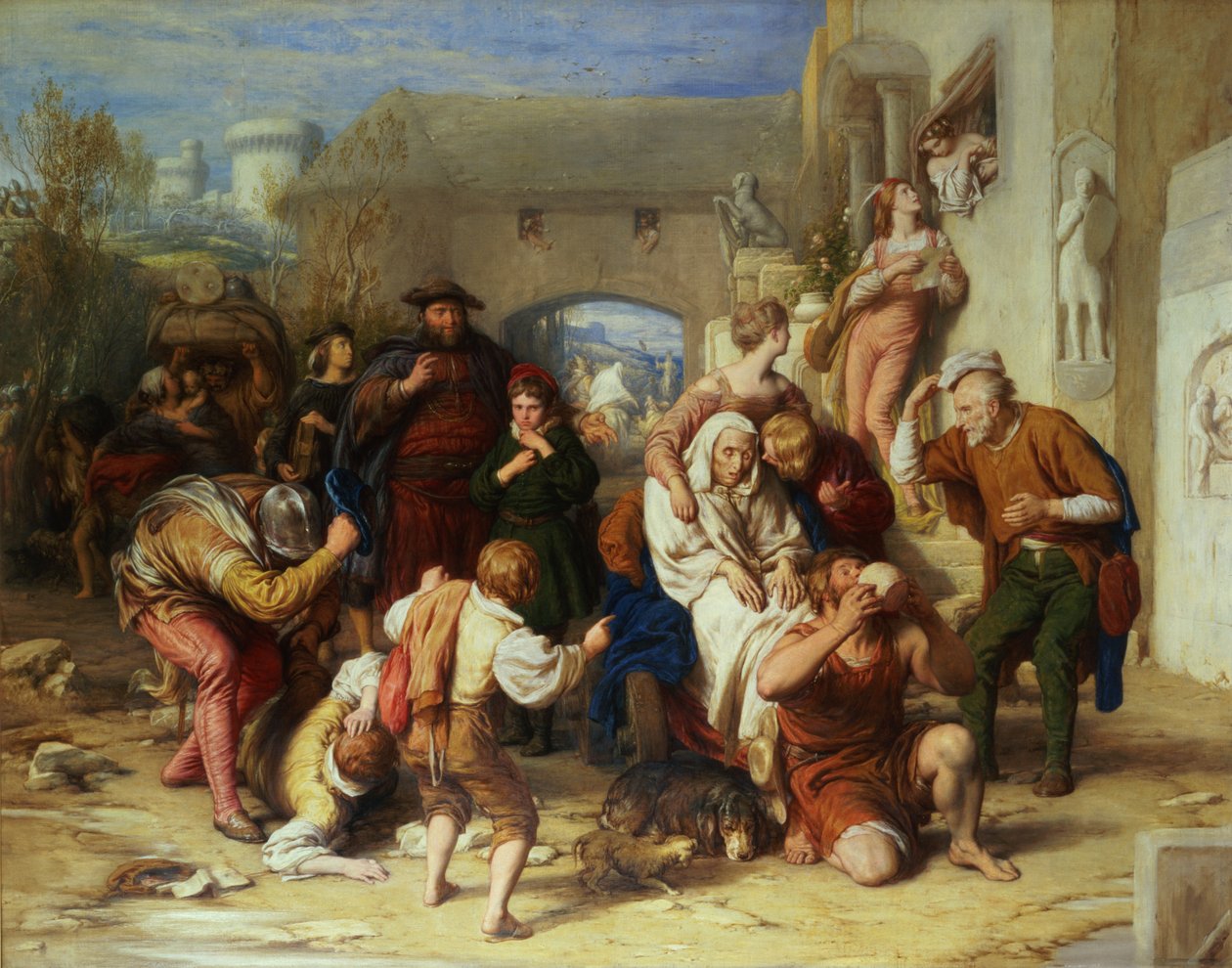 द सेवन एज्स ऑफ मैन, 1835-8 (तेल) द्वारा विलियम मूलर