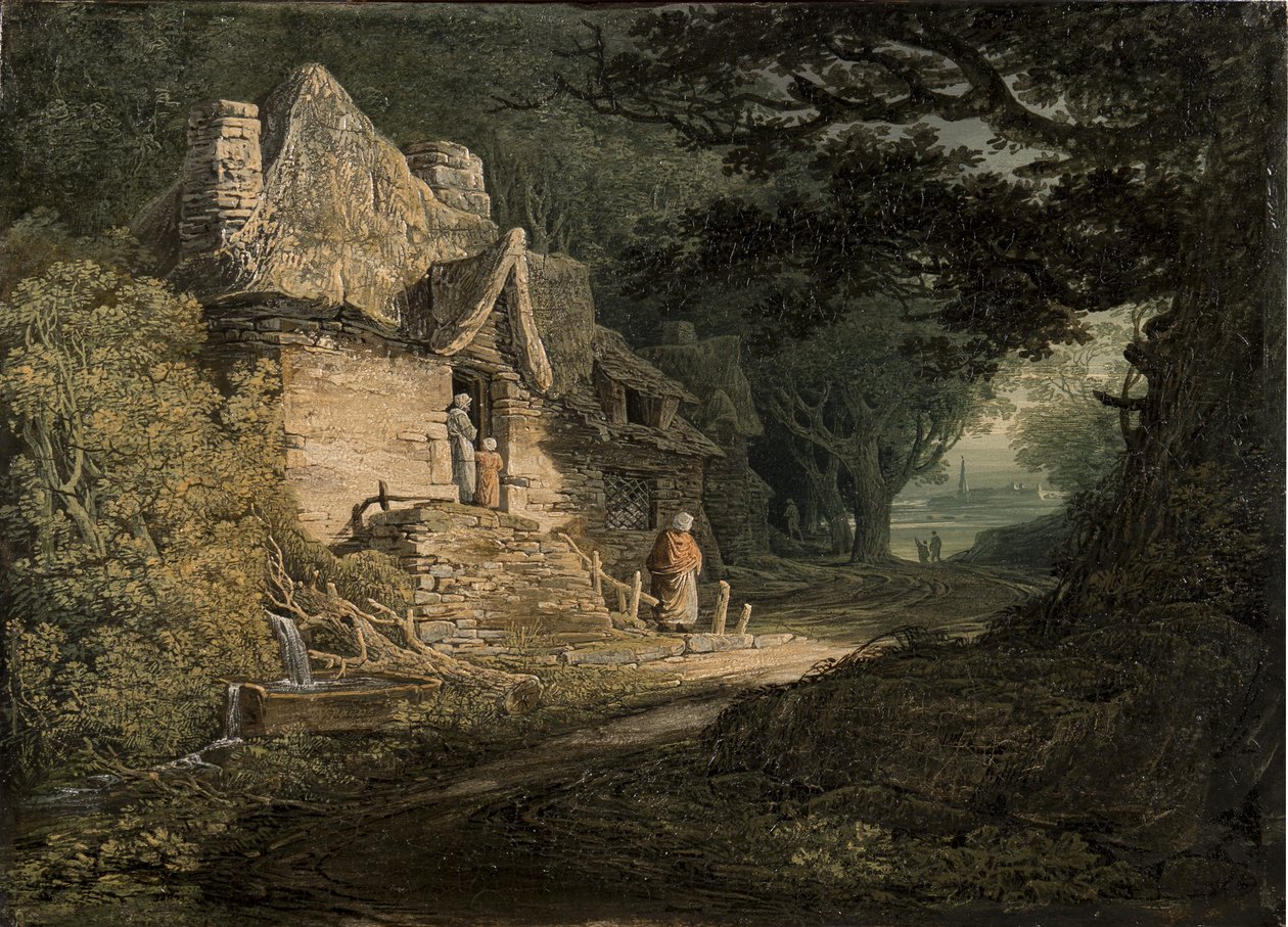 वुडलैंड पाथ, 1797 द्वारा एक कॉटेज द्वारा विलियम पायने