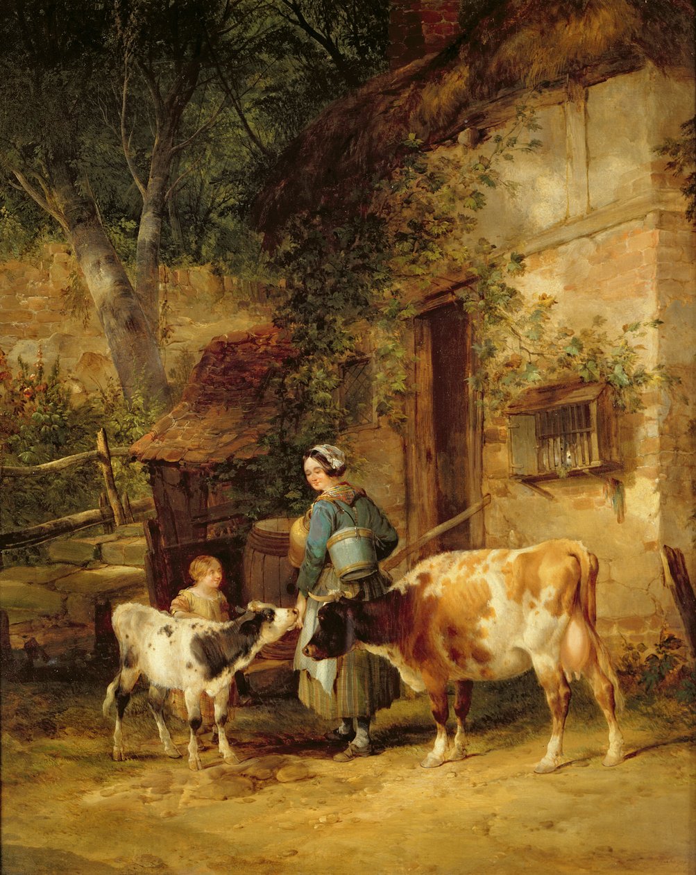 द मिल्कमिड, 1840 द्वारा विलियम Snr। Shayer