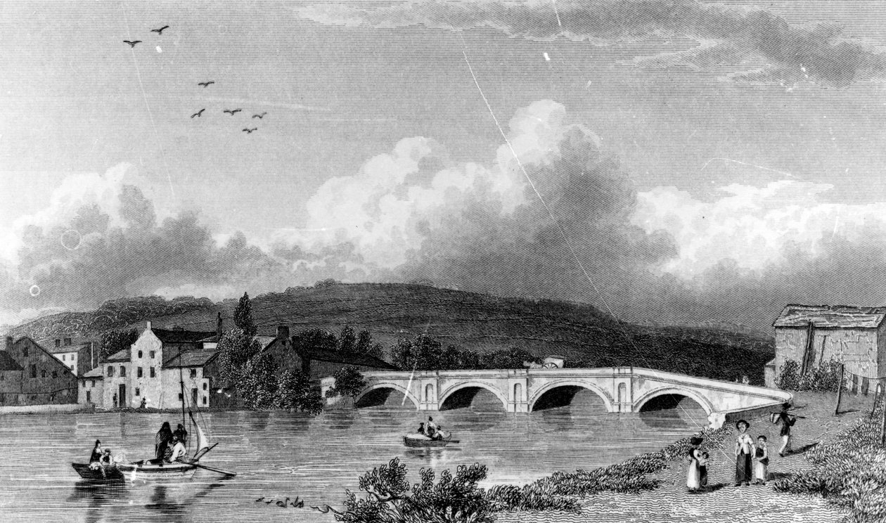 स्ट्रोमोंगेट ब्रिज, केंडल, ई। फाइंड द्वारा उत्कीर्ण, 1830 द्वारा विलियम वेस्टाल
