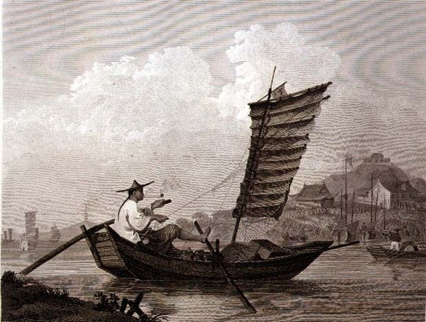 थॉमस मेडलैंड (1755-1823) पब द्वारा उत्कीर्ण एक चीनी वाटरमैन में समय और श्रम की अर्थव्यवस्था का उदाहरण। जी निकोलो द्वारा द्वारा विलियम (बाद में) सिकंदर