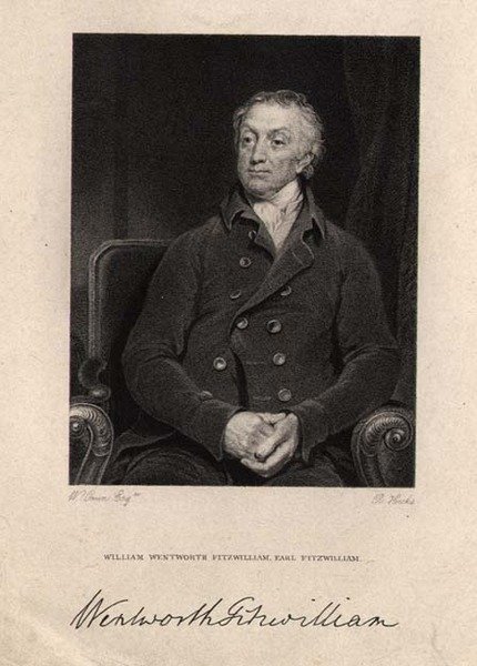 विलियम वेंटवर्थ फिट्ज़विलियम, दूसरा अर्ल फिट्ज़विलियम (1748-1833), आर हिक्स द्वारा उकेरा गया द्वारा विलियम (बाद) ओवेन