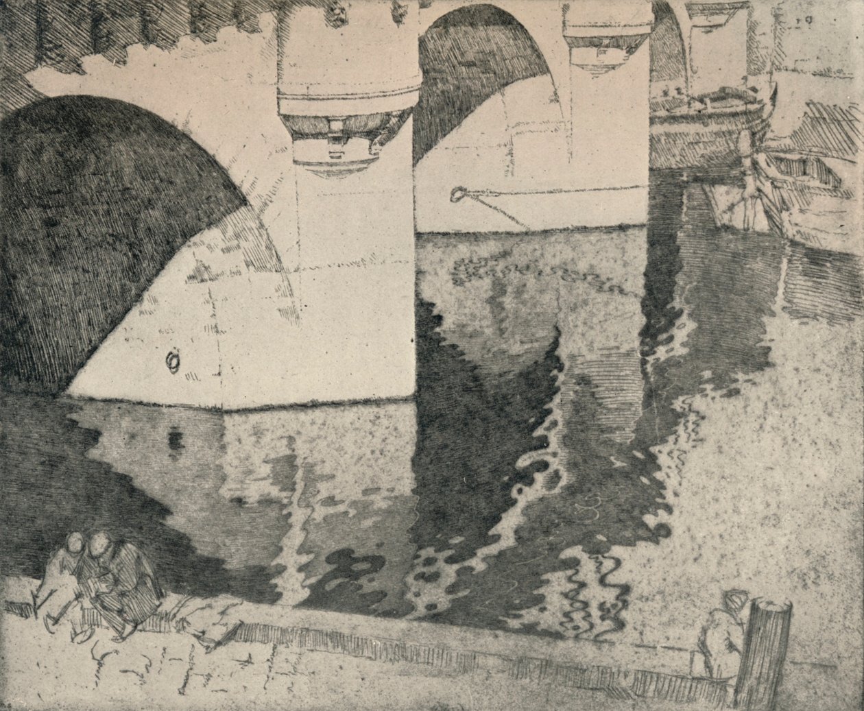 द न्यू ब्रिज, 1915 द्वारा विलियम ए लेवी