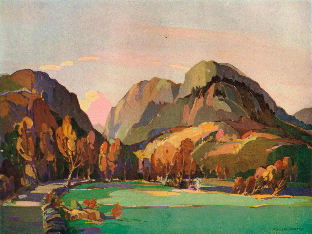 द पास ऑफ़ एबरग्लासलिन, c1927 द्वारा विलियम एलिसन मार्टिन