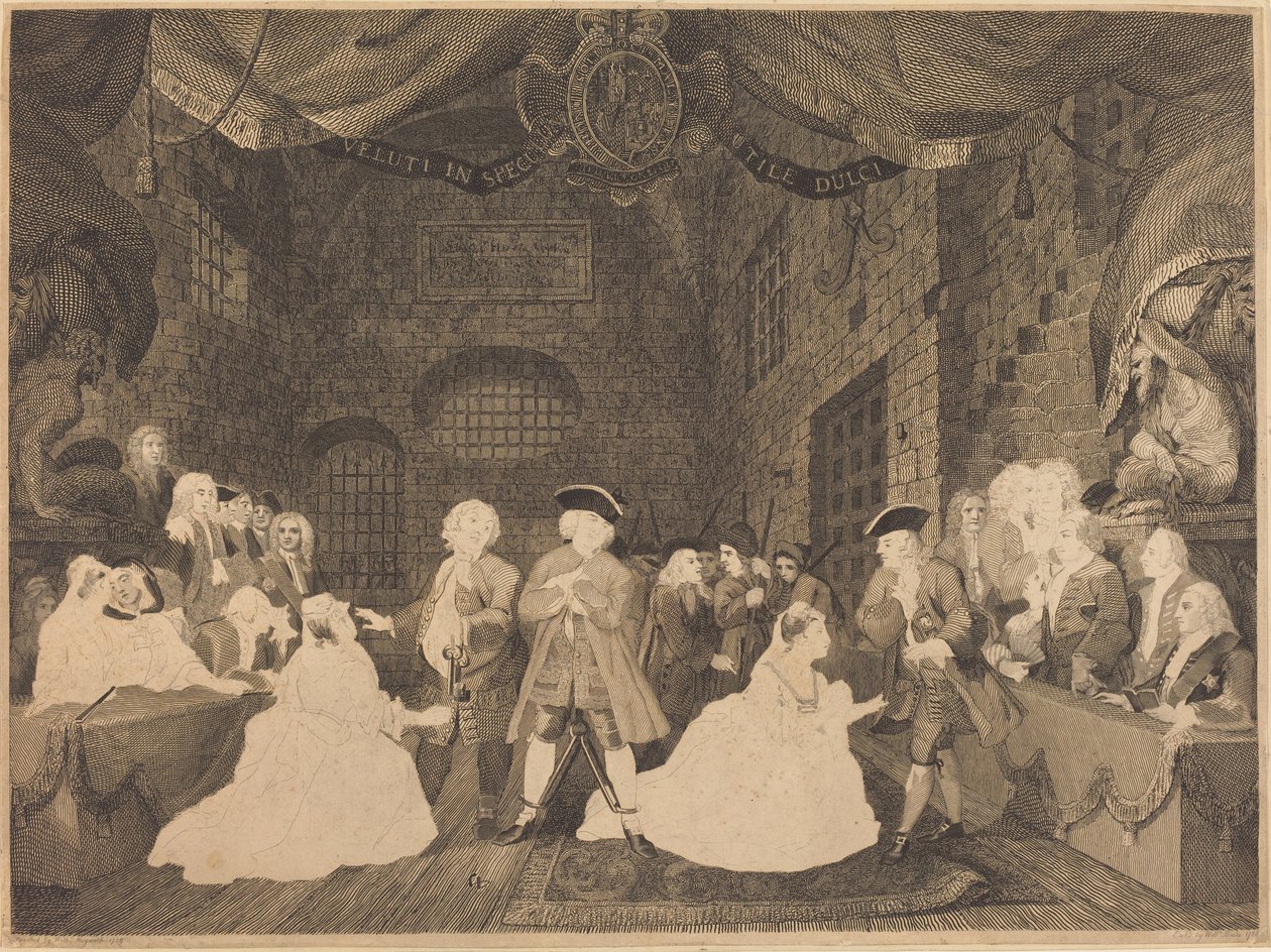 भिखारी का ओपेरा, अधिनियम III, 17881790। द्वारा विलियम ब्लेक