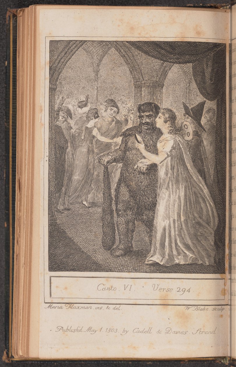 सर्ग IV, पद 294, 1803 में प्रकाशित। द्वारा विलियम ब्लेक
