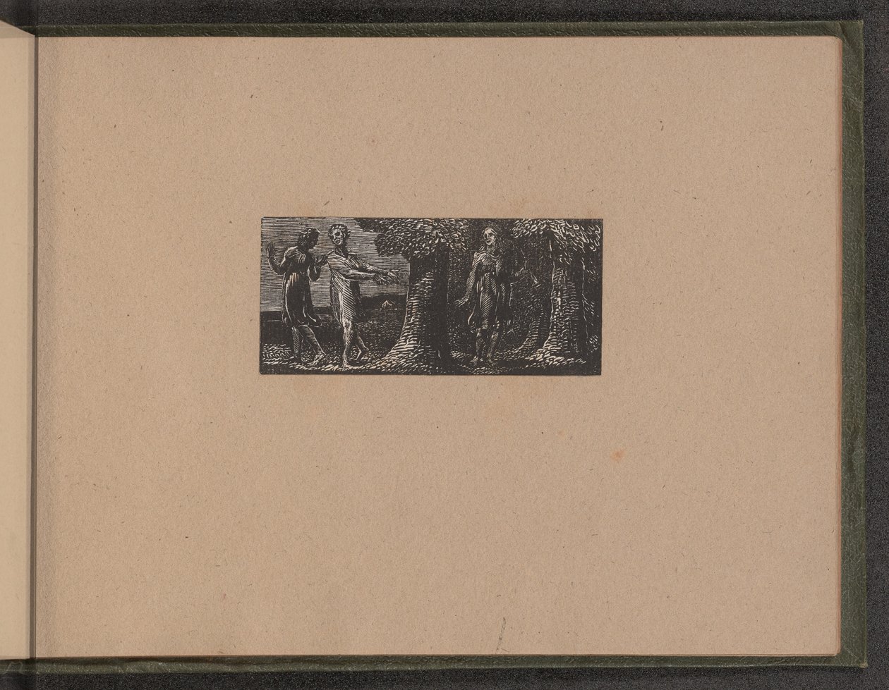 कोलिनेट ने दो लड़कों का मजाक उड़ाया, 1821। द्वारा विलियम ब्लेक
