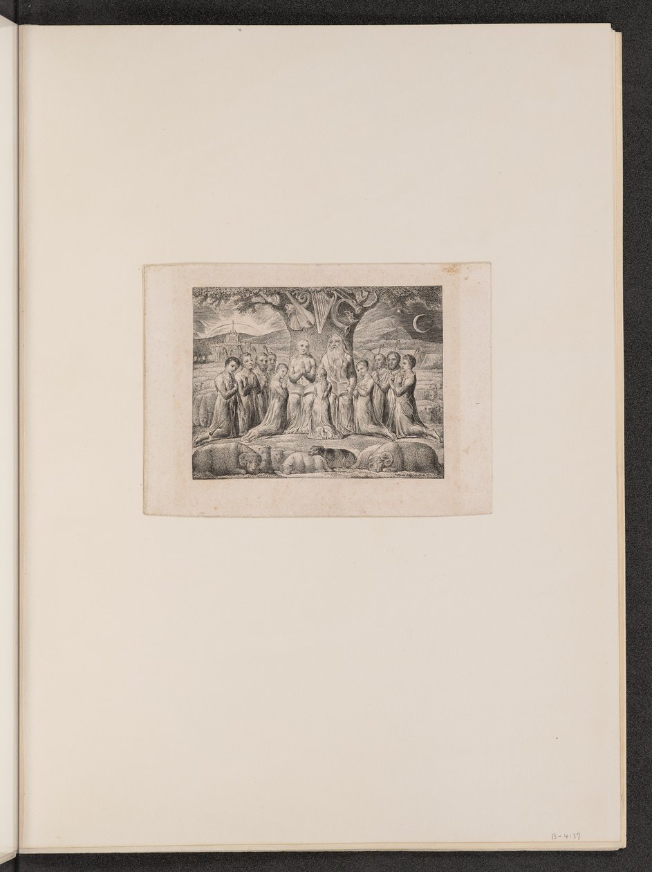नौकरी और उसका परिवार, 1825। द्वारा विलियम ब्लेक