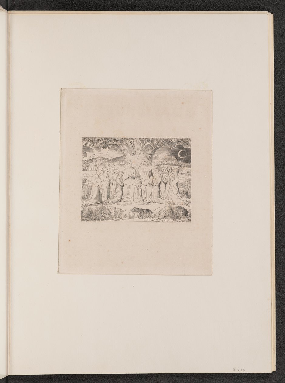 नौकरी और उसका परिवार, 1825। द्वारा विलियम ब्लेक