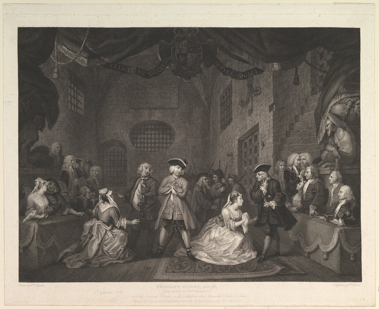 भिखारी ओपेरा, अधिनियम III, 1790। द्वारा विलियम ब्लेक