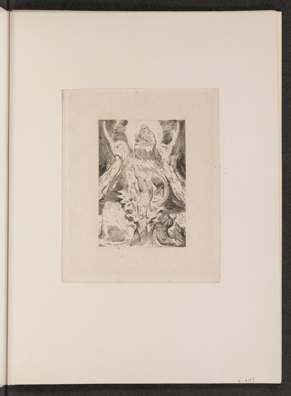 शैतान का पतन, 1825। द्वारा विलियम ब्लेक