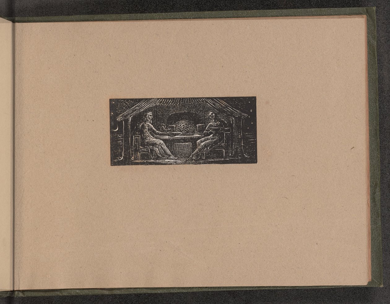 थेनोट और कॉलिनेट ईवन इवनिंग मील, 1821। द्वारा विलियम ब्लेक