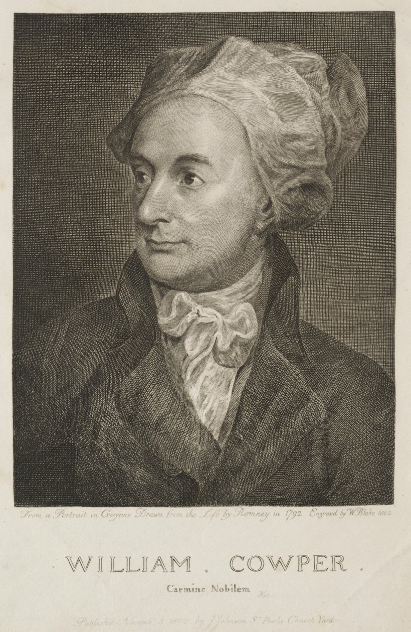 विलियम काउपर, 1802। द्वारा विलियम ब्लेक