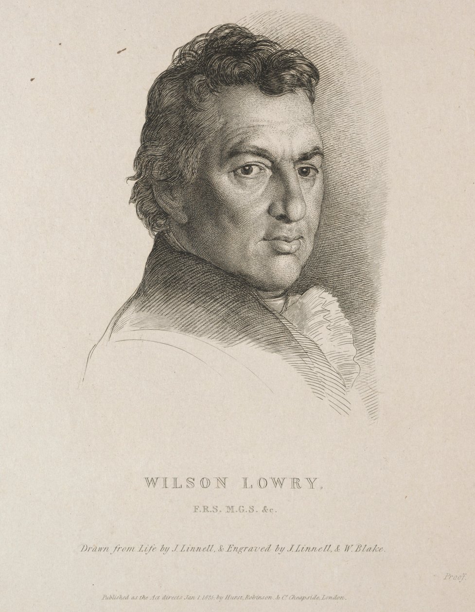 विल्सन लोरी, 1825। द्वारा विलियम ब्लेक