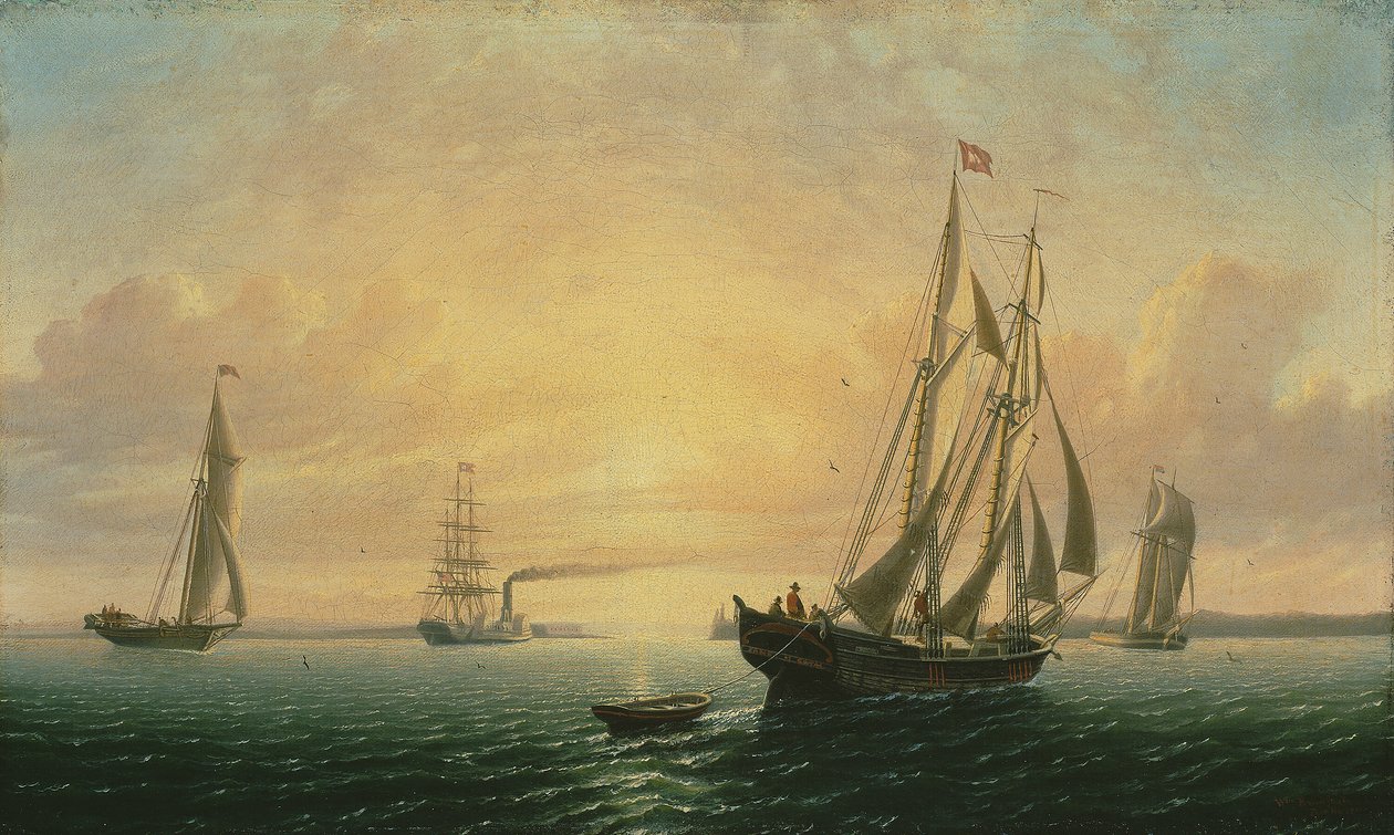 द शूनर जेन ऑफ़ बाथ, मेन, 1857। द्वारा विलियम ब्रैडफोर्ड