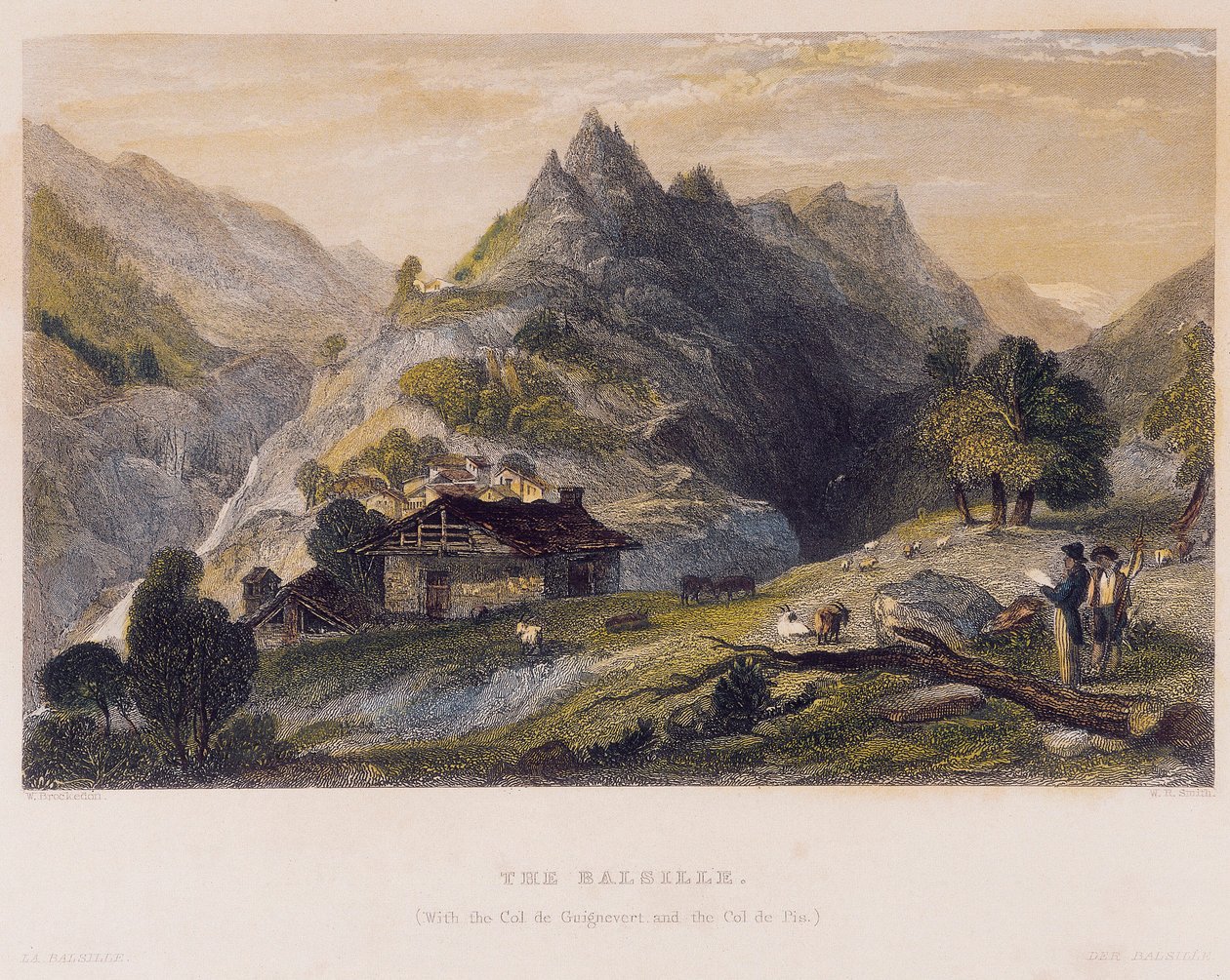 Col de Guignevert और Col de Pis . के साथ बाल्सिल (बेसिल) का दृश्य द्वारा विलियम ब्रॉकडॉन