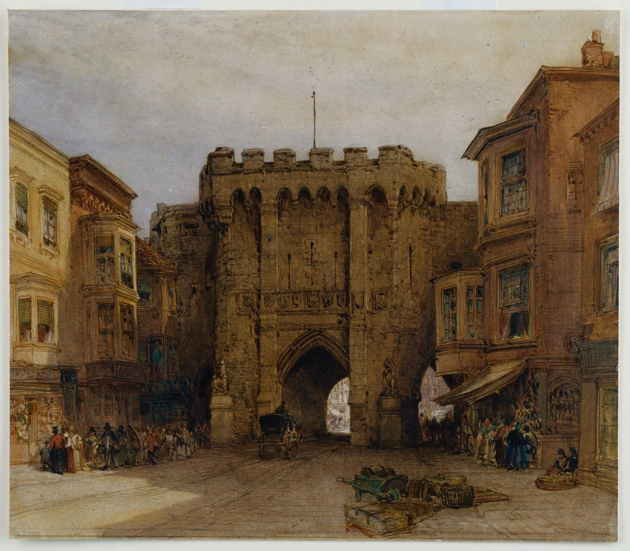 द बार गेट, साउथैम्पटन, 1888 द्वारा विलियम कॉलो
