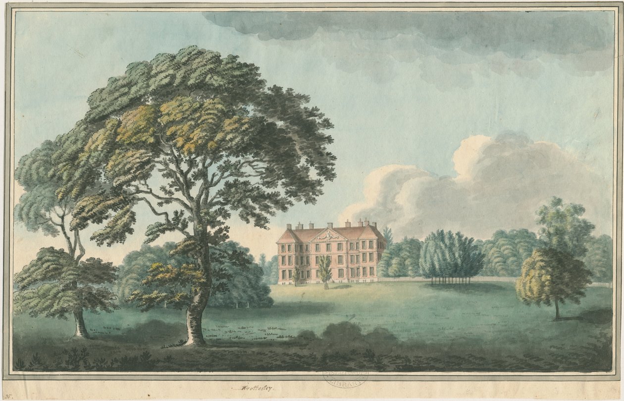 व्रोटली हॉल: पेंटिंग, एनडी [1796-1839] द्वारा विलियम कार्टर