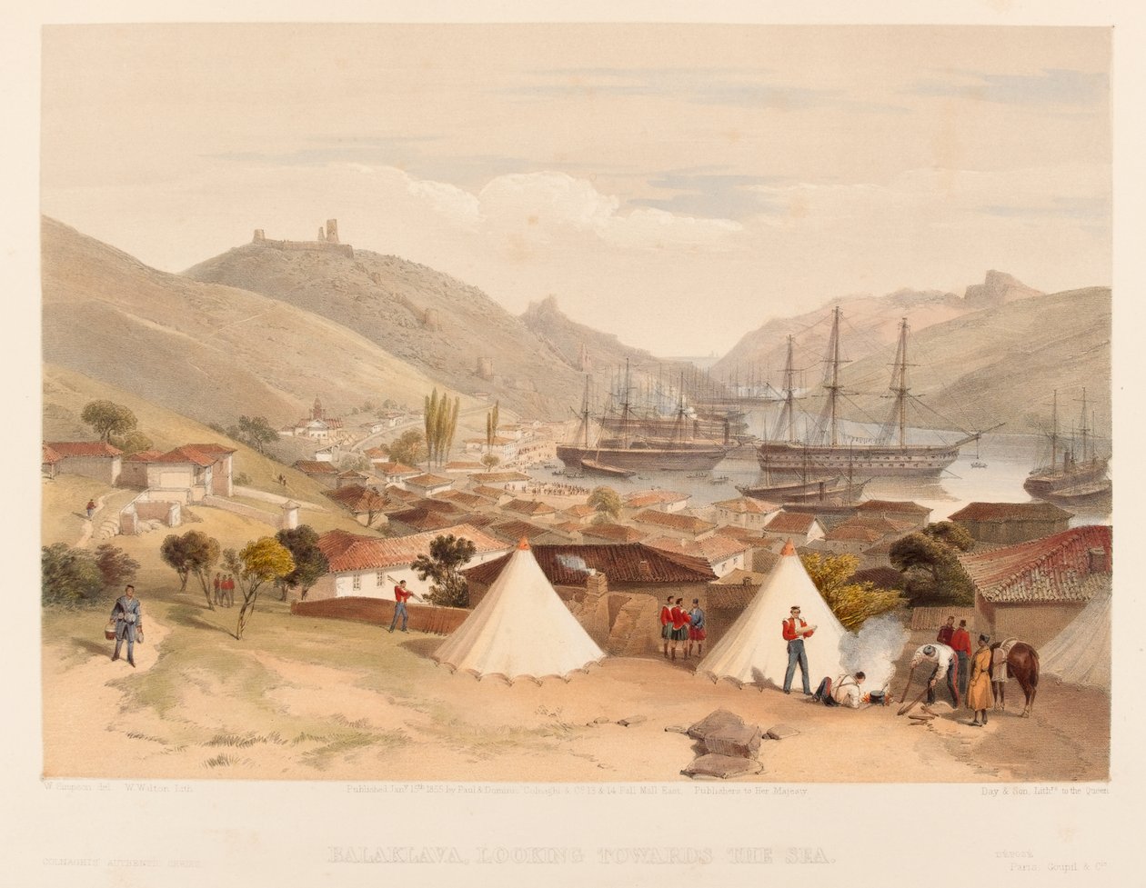  बालाकव सागर की ओर देख रहे हैं , 1855 द्वारा विलियम क्रीमिया सिम्पसन