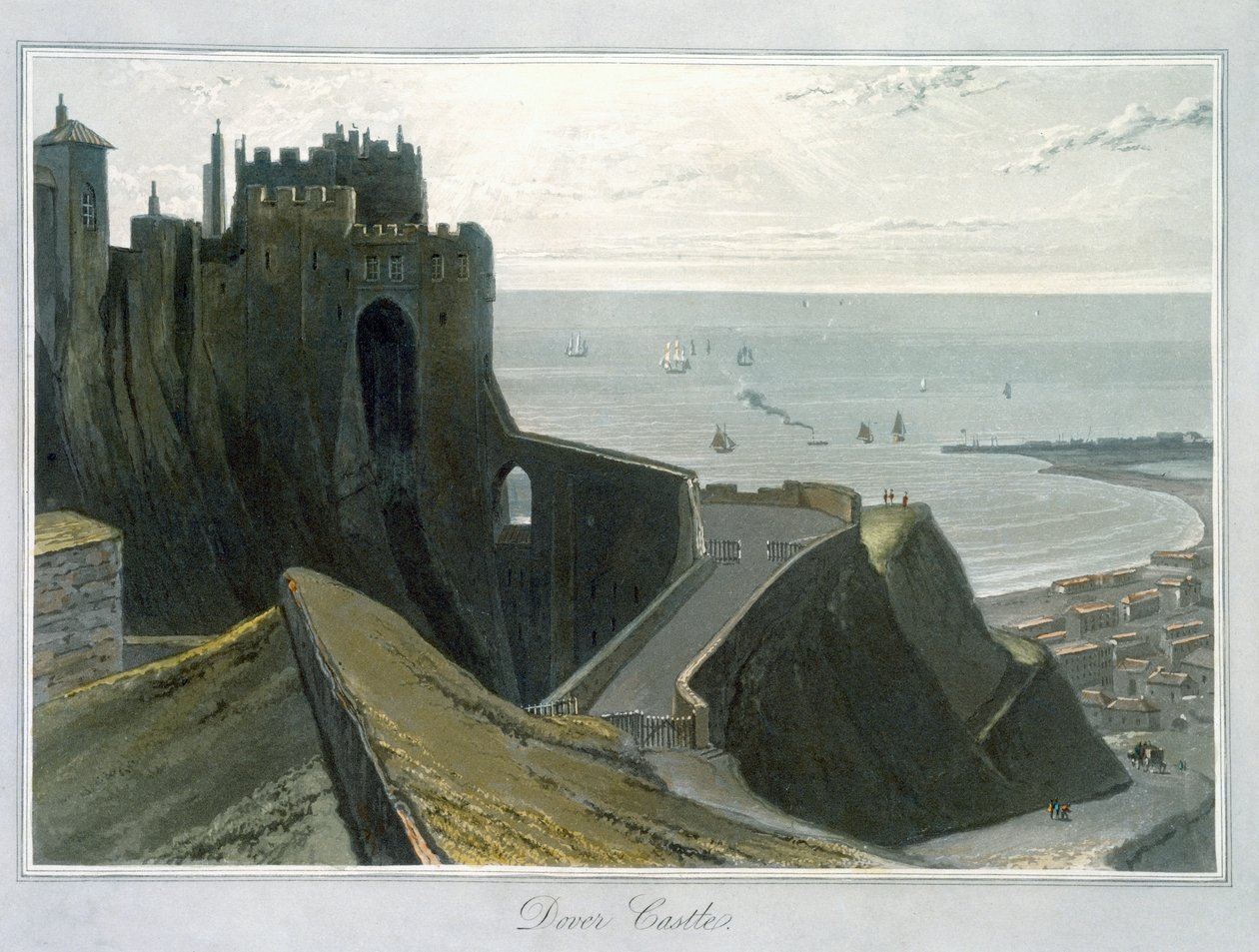 डोवर कैसल, केंट, 1823 द्वारा विलियम डेनियल