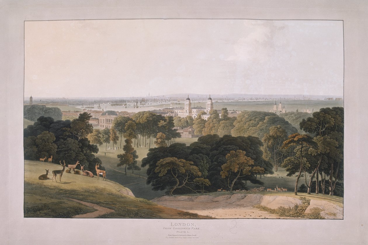 ग्रीनविच पार्क, लंदन, 1804 द्वारा विलियम डेनियल