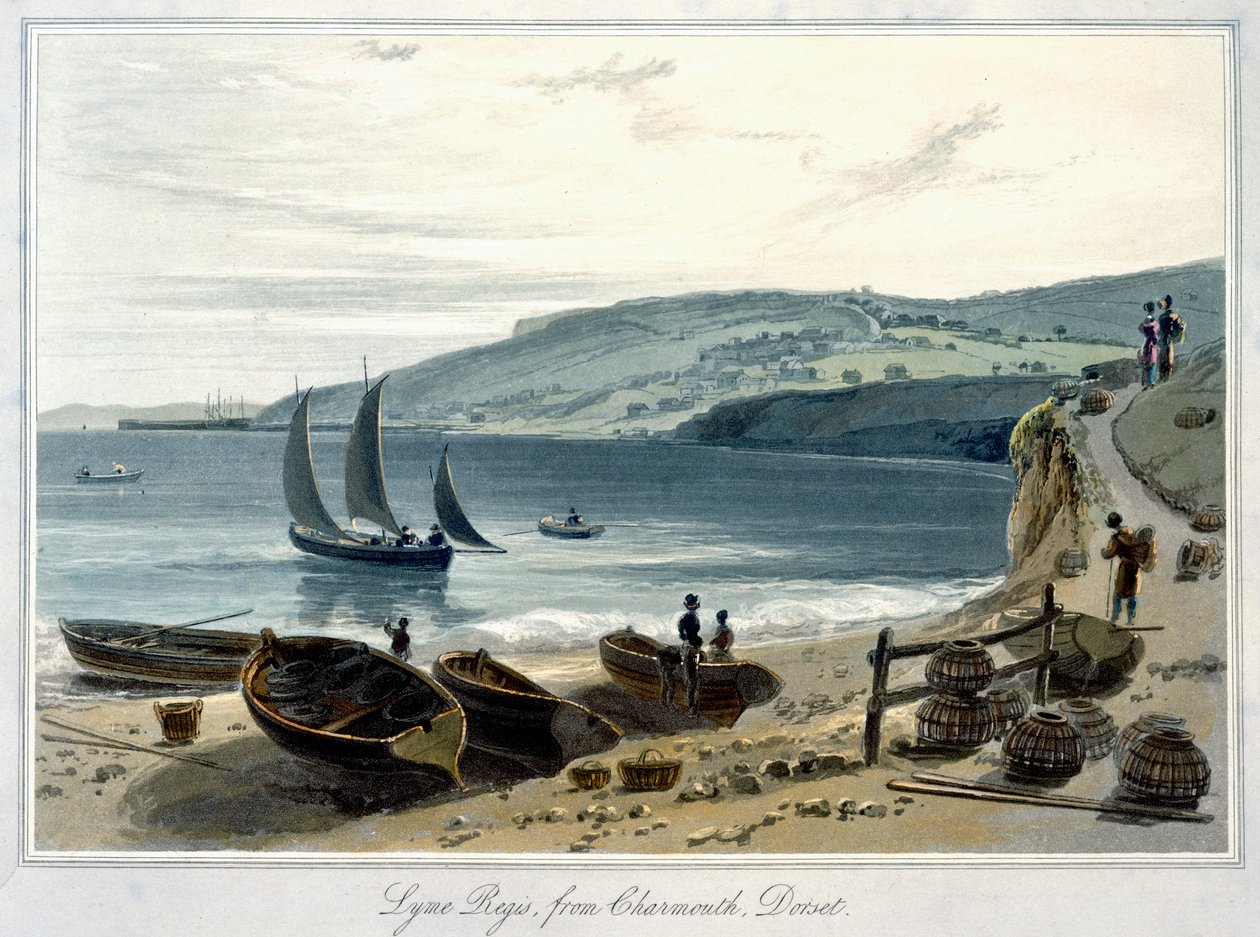 लाइम रेजिस, चार्माउथ, डोरसेट से, 1814-1825 द्वारा विलियम डेनियल