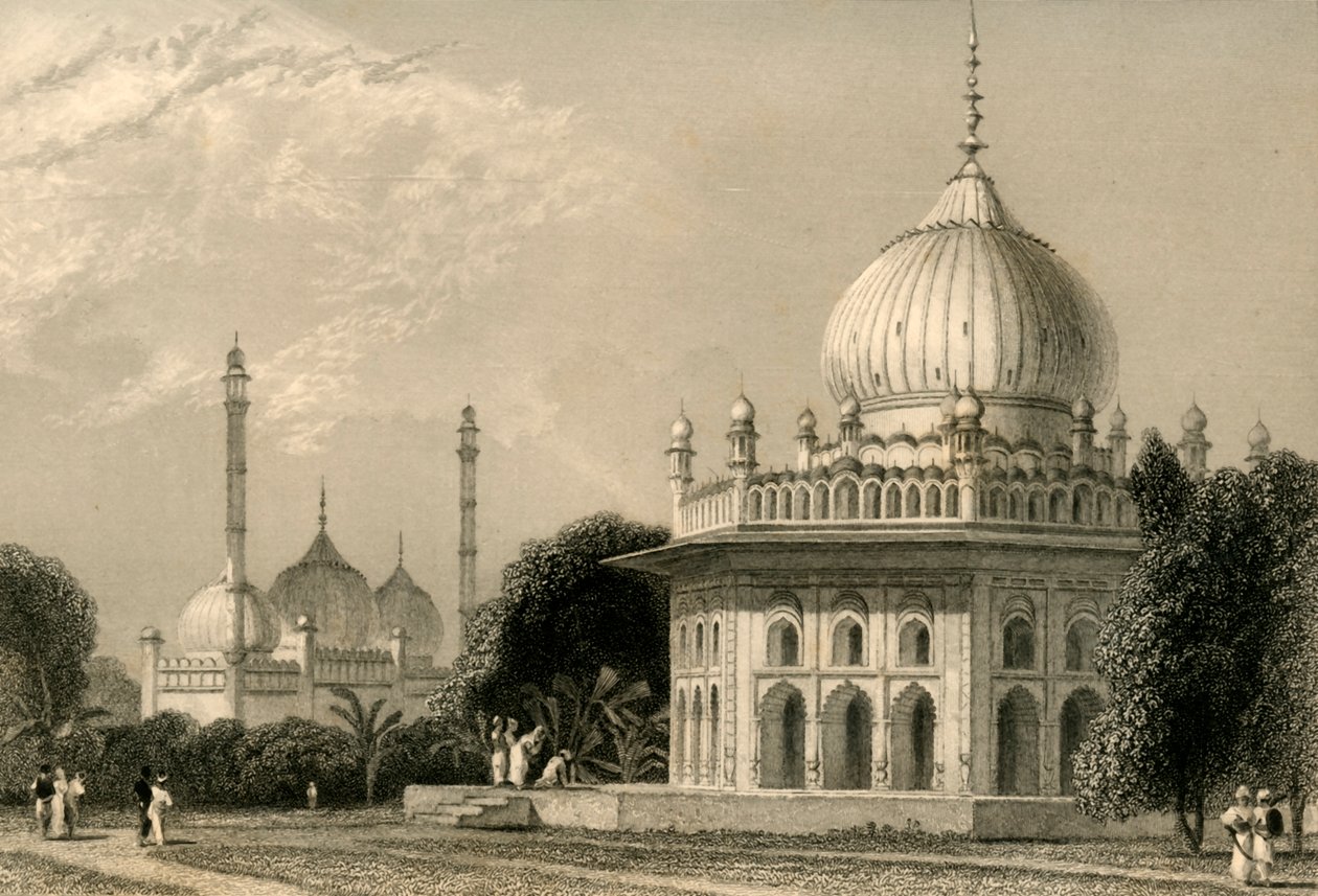 1835 में ल्यूसोन में समाधि। द्वारा विलियम डेनियल