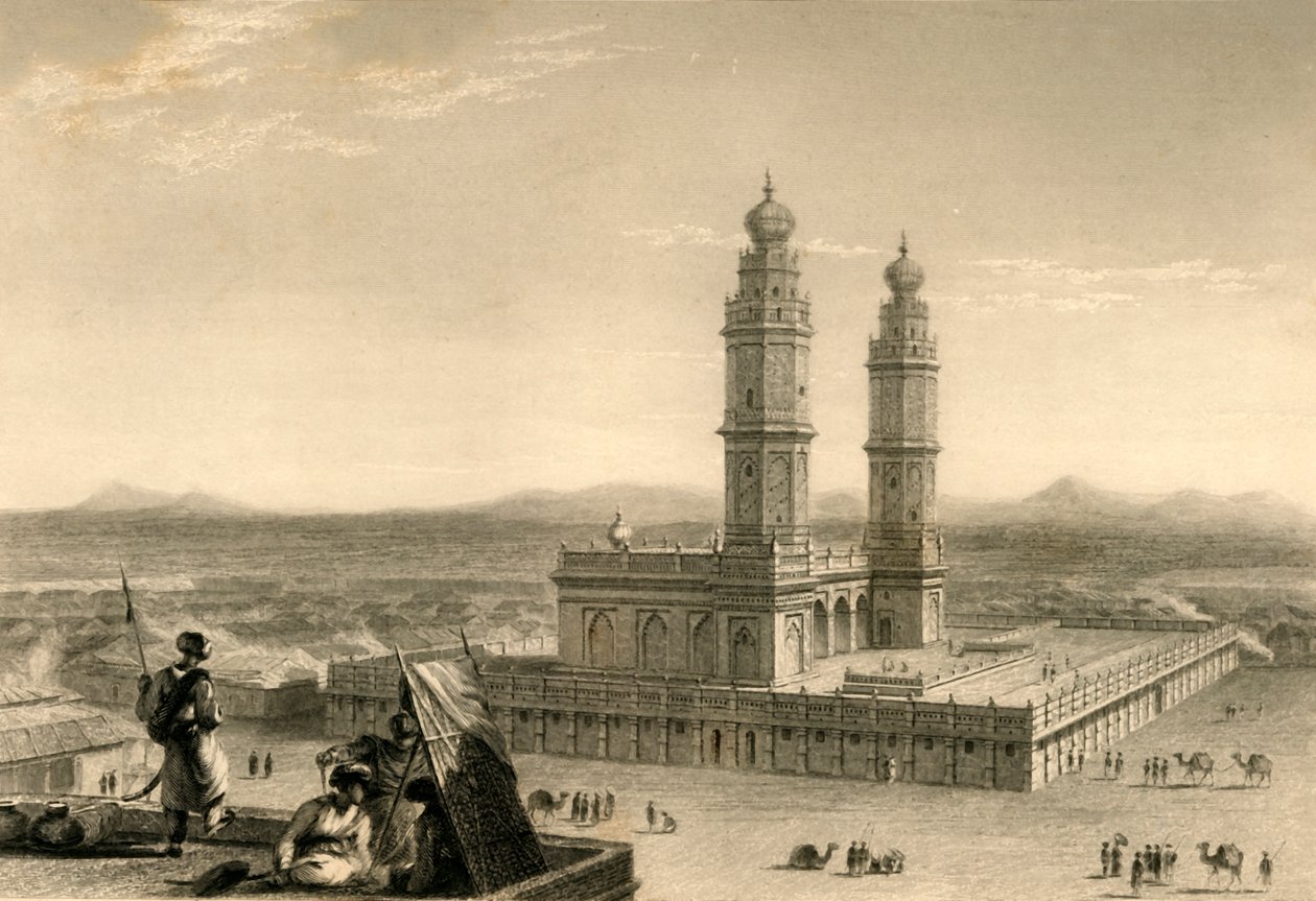 कोयंबटूर में मस्जिद, 1835। द्वारा विलियम डेनियल