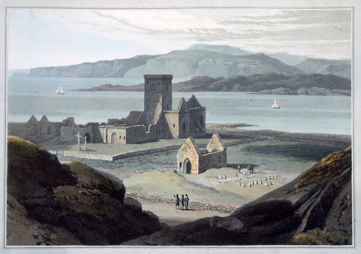 इओना में कैथेड्रल, आर्गिल और ब्यूट, स्कॉटलैंड, 1817 द्वारा विलियम डेनियल