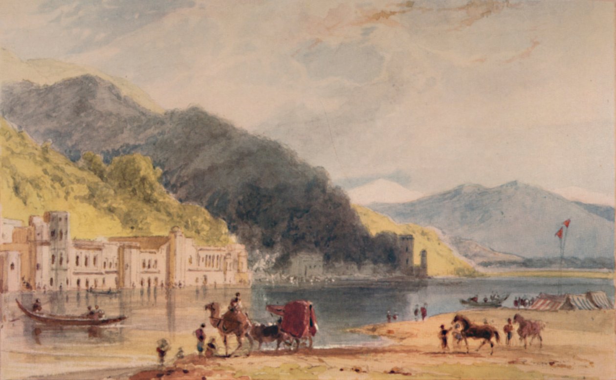 हुरद्वार - जहाँ गंगा हिन्दोस्तान के मैदानों में प्रवेश करती है, c1786-1791, 1935 द्वारा विलियम डेनियल