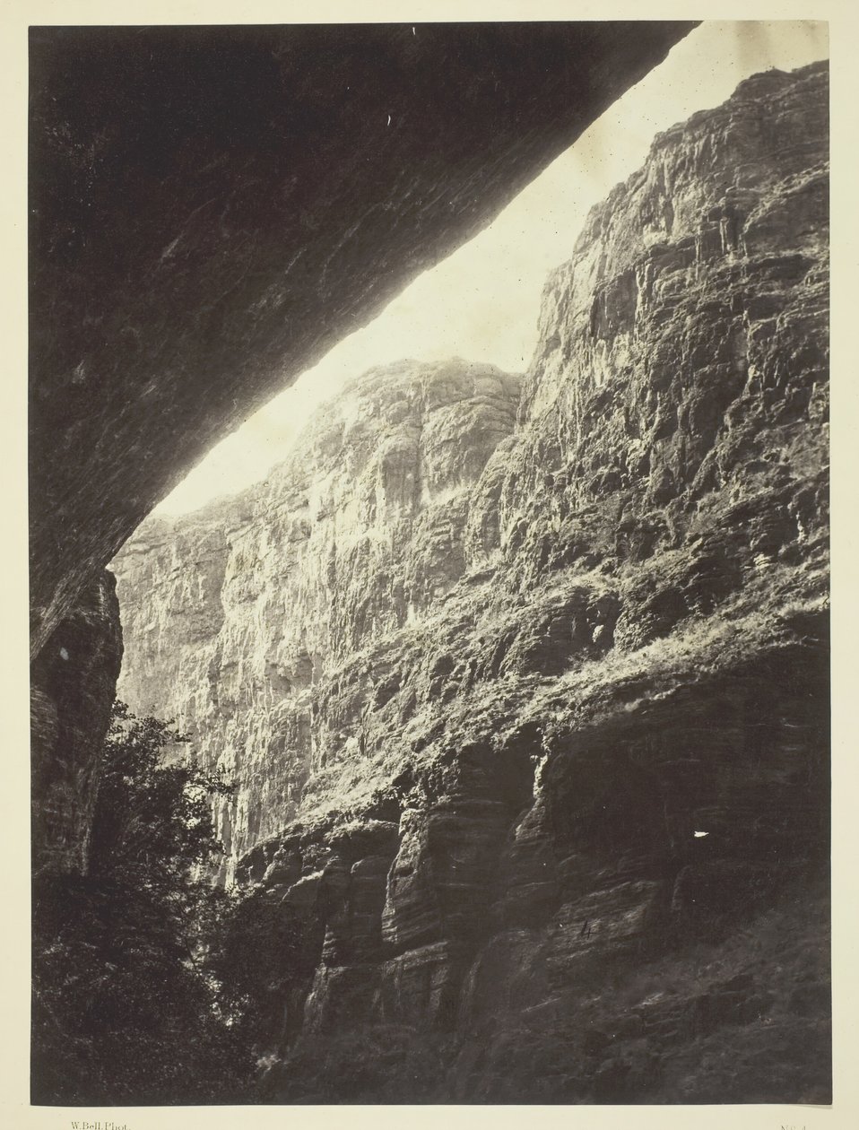 कानब वॉश, कोलोराडो नदी का कैनन, दक्षिण की ओर, 1872। द्वारा विलियम एच। बेल
