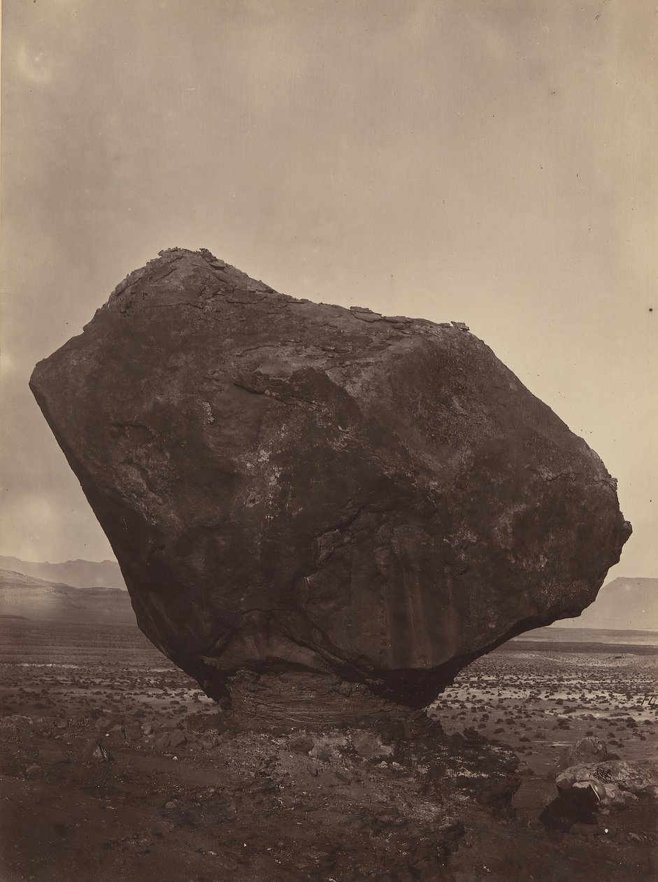 पेर्च्ड रॉक, रॉकर क्रीक, एरिज़ोना, 1872। द्वारा विलियम एच। बेल