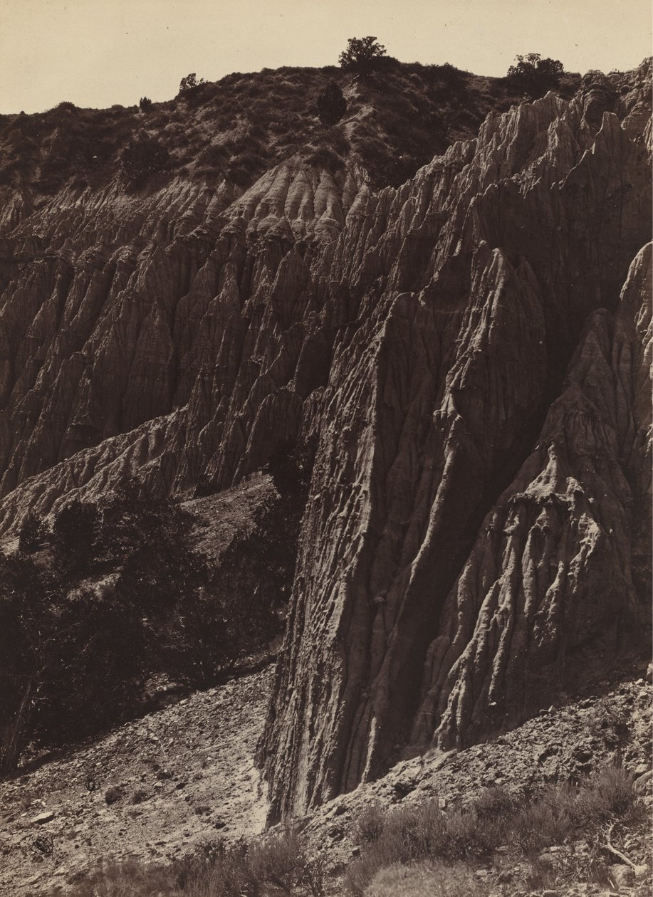 रेन स्कल्पचर, साल्ट क्रीक कैनन, यूटा, 1872। द्वारा विलियम एच। बेल