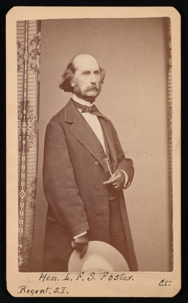 लाफायेट सबाइन फोस्टर का पोर्ट्रेट 1806-1880, 1871 और 1880 के बीच। द्वारा विलियम एच जेनिंग्स
