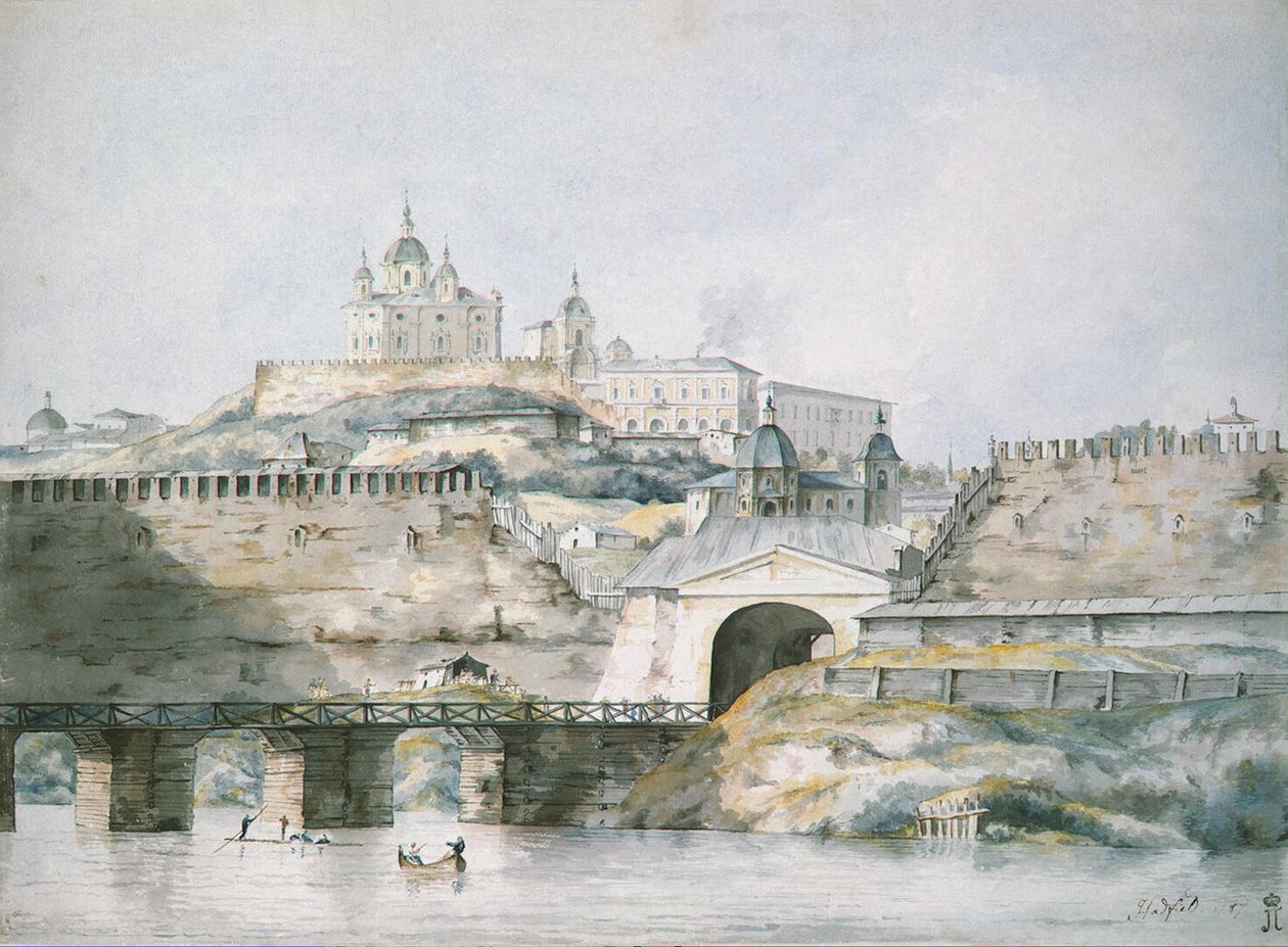 स्मोलेंस्क शहर का दृश्य, 1787 द्वारा विलियम हेडफील्ड