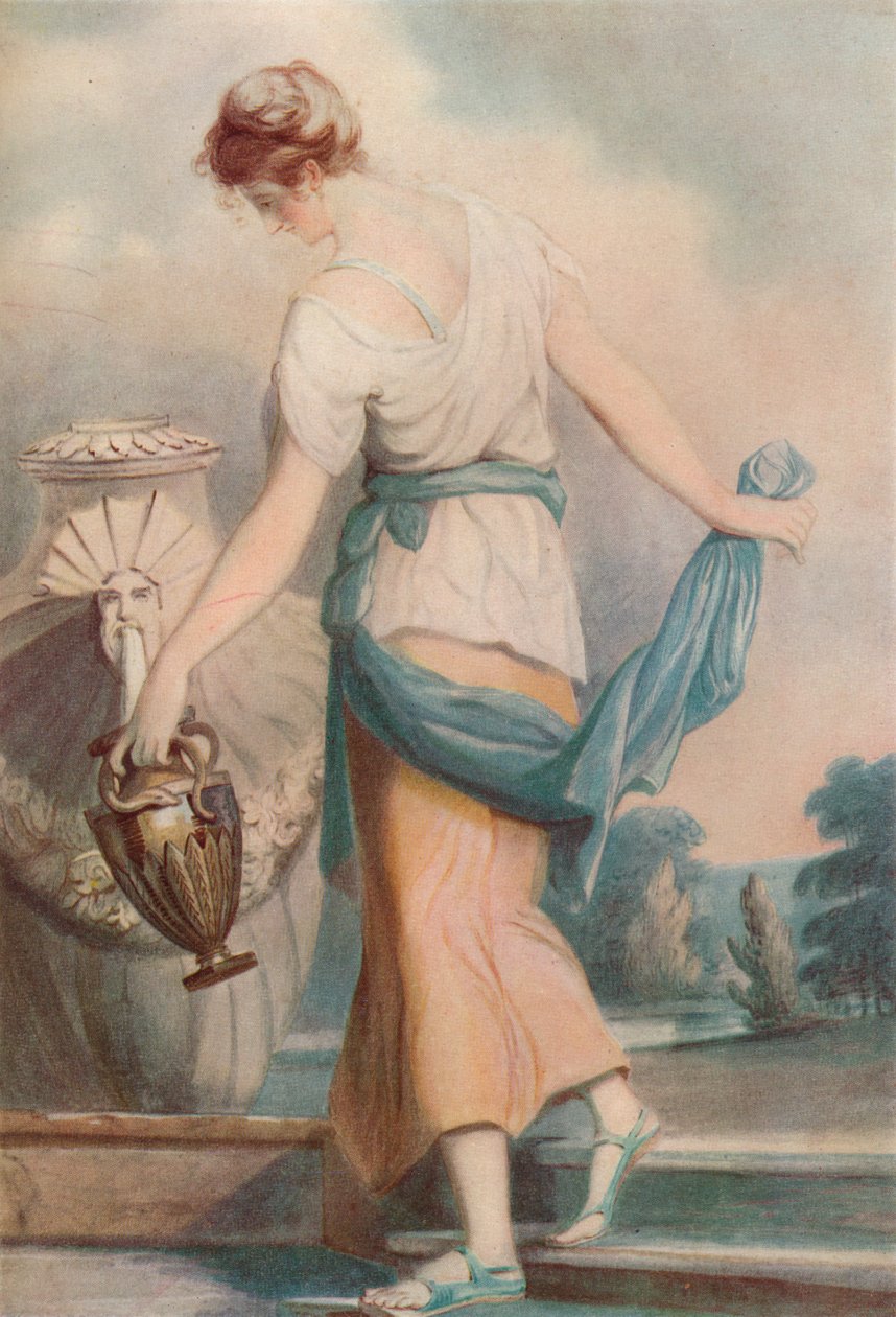 फाउंटेन में, c1770-1801, 1924 द्वारा विलियम हैमिल्टन