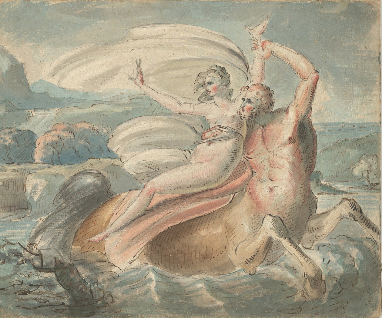 डियानिरा का अपहरण, 1770-80। द्वारा विलियम हैमिल्टन