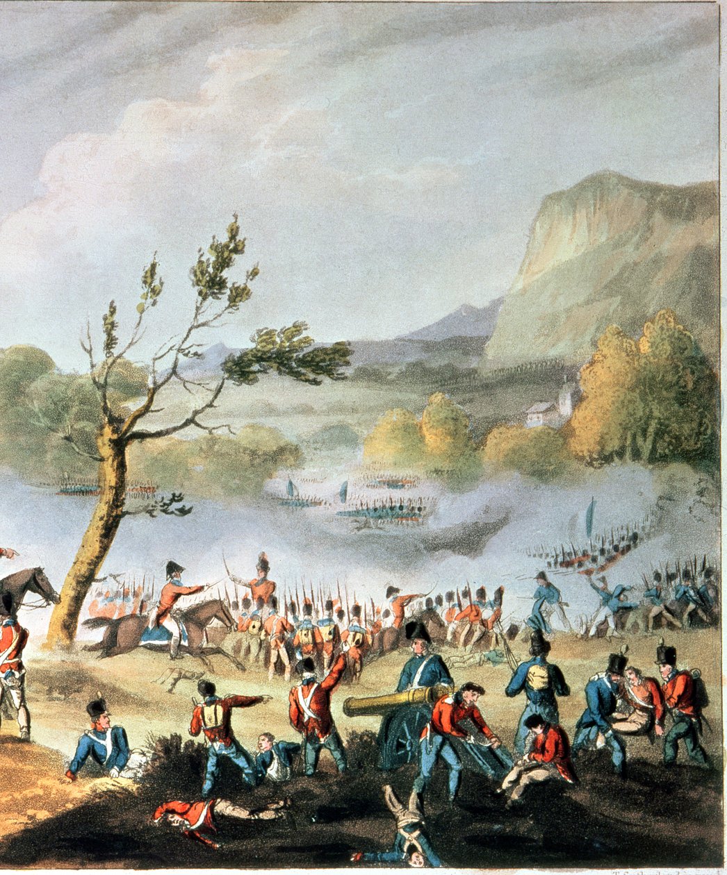 मेडा की लड़ाई, 4 जुलाई, 1806, थॉमस सदरलैंड (bc1785) द्वारा उत्कीर्ण द्वारा विलियम हीथ