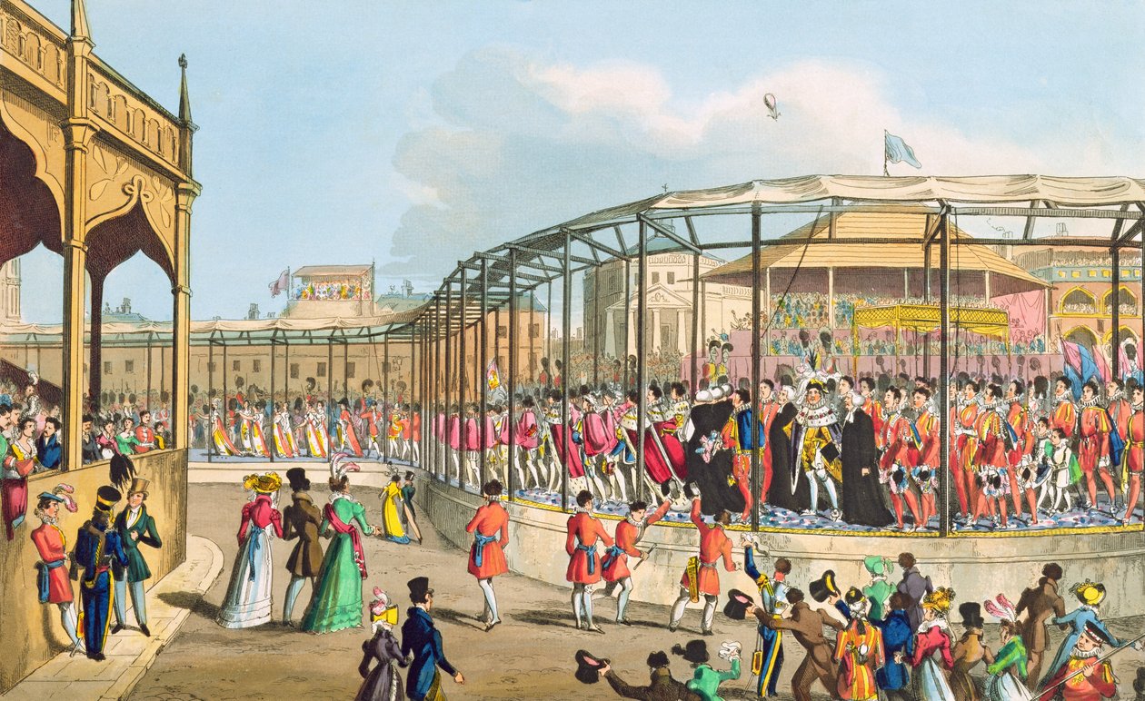 जॉर्ज IV, 1821 (जलीय) का राज्याभिषेक जुलूस द्वारा विलियम हीथ