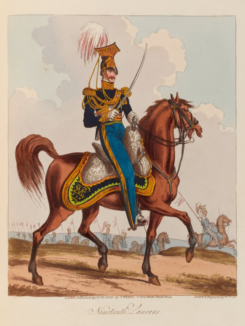  उन्नीसवीं लांसर्स , 1820 द्वारा विलियम हीथ