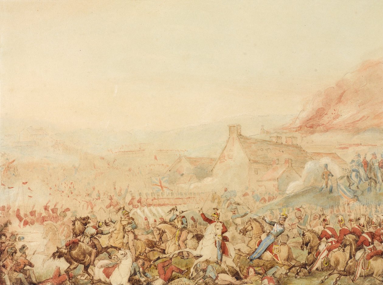 वाटरलू की लड़ाई, 1815, सी .188 द्वारा विलियम हीथ