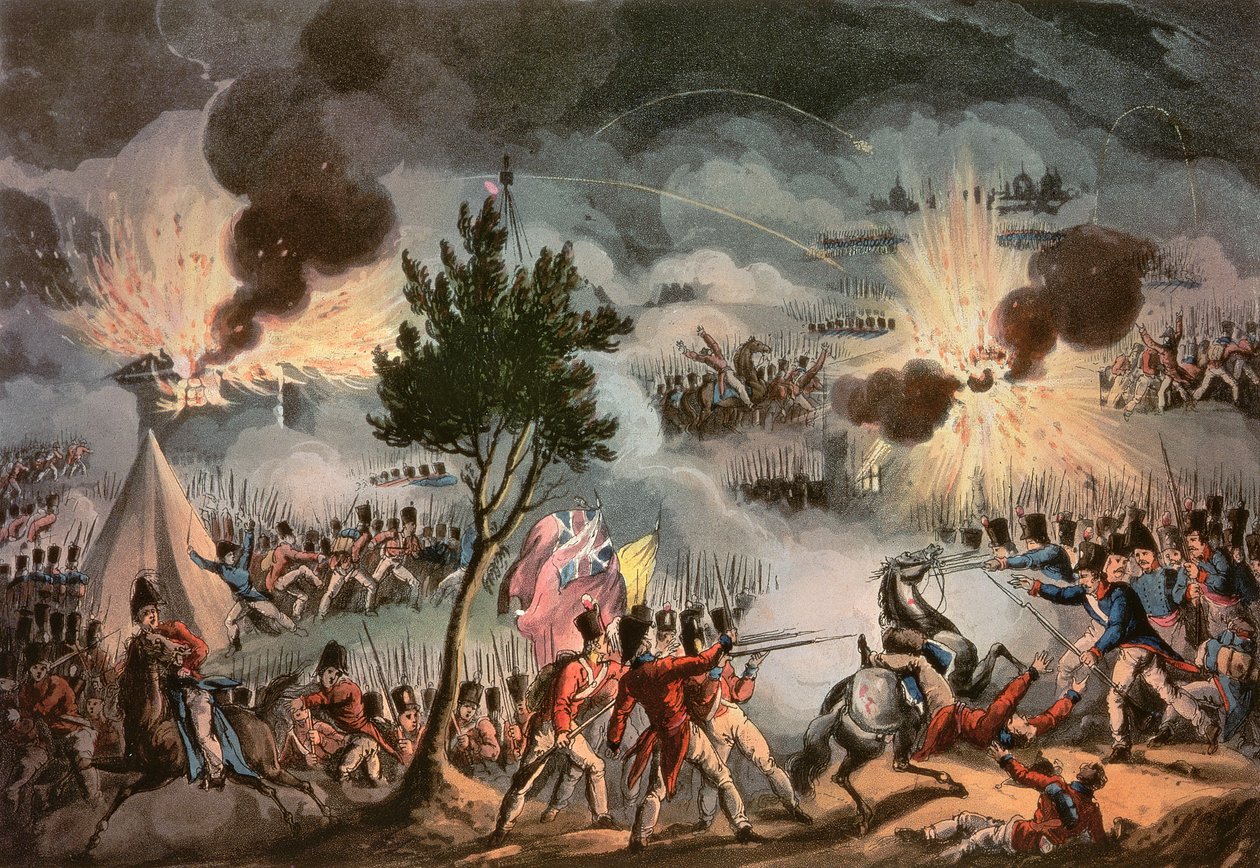 14 अप्रैल, 1814 को सुबह तीन बजे बेयोन से छंटनी, थॉमस सदरलैंड (bc1785) द्वारा उत्कीर्ण द्वारा विलियम हीथ