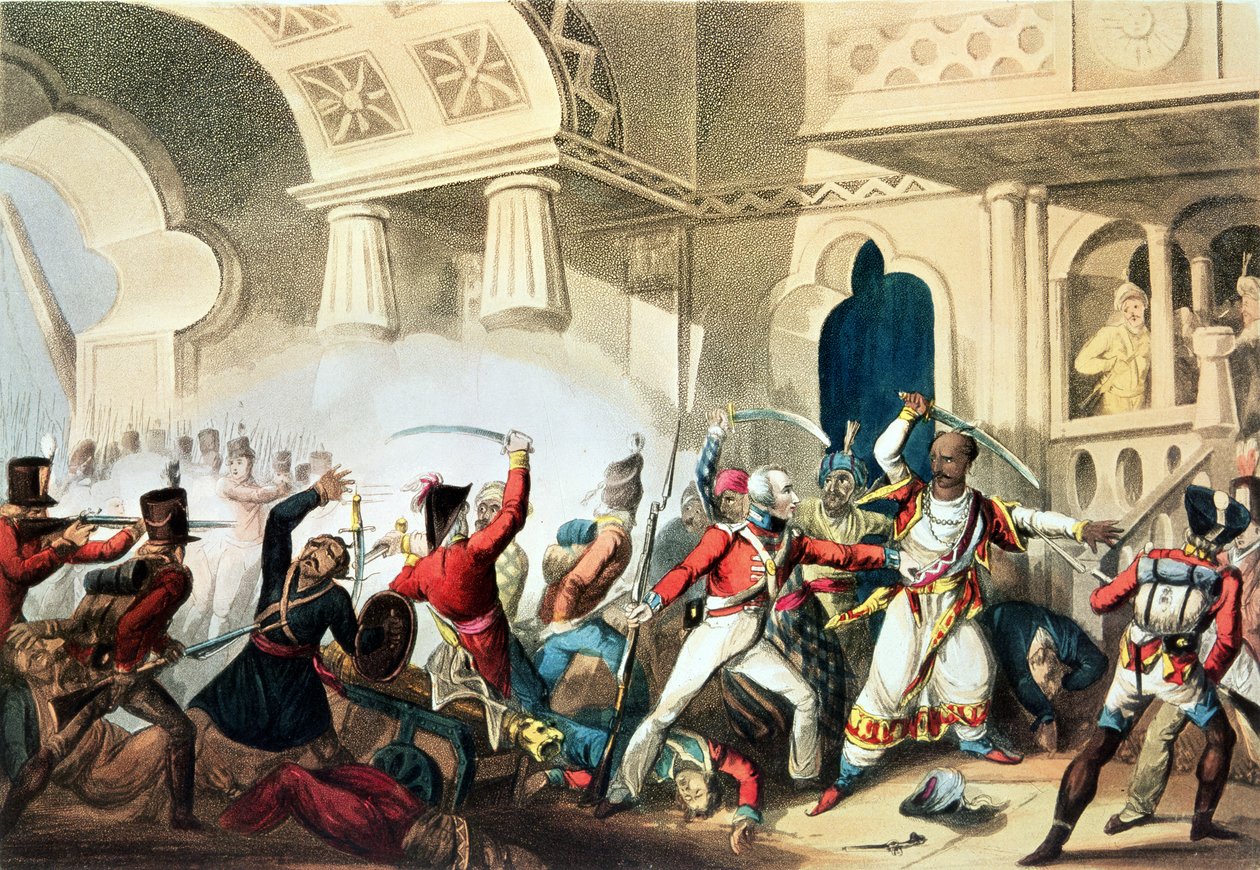 सेरिंगपटम का तूफान, 4 मई 1799, थॉमस सदरलैंड द्वारा उत्कीर्ण (bc1785), 1815 द्वारा विलियम हीथ
