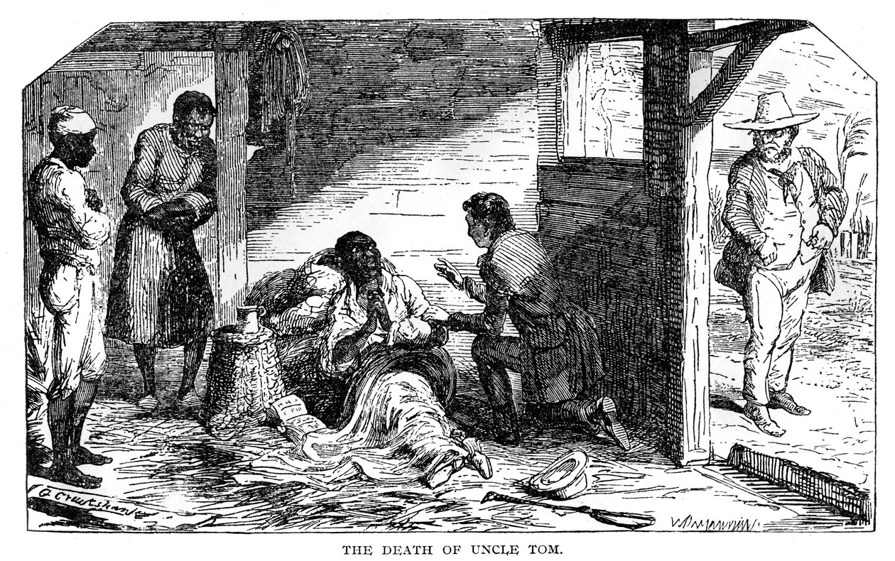 अंकल टॉम के केबिन से 'द डेथ ऑफ़ अंकल टॉम' 1852, 1923 में प्रकाशित हुआ। द्वारा विलियम हेनमैन लिमिटेड