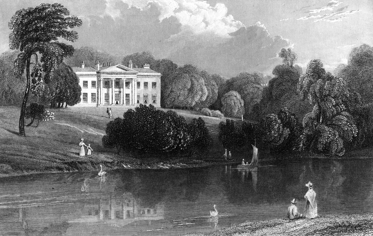 डेबडेन हॉल, एसेक्स, 1833 द्वारा विलियम हेनरी बार्टलेट