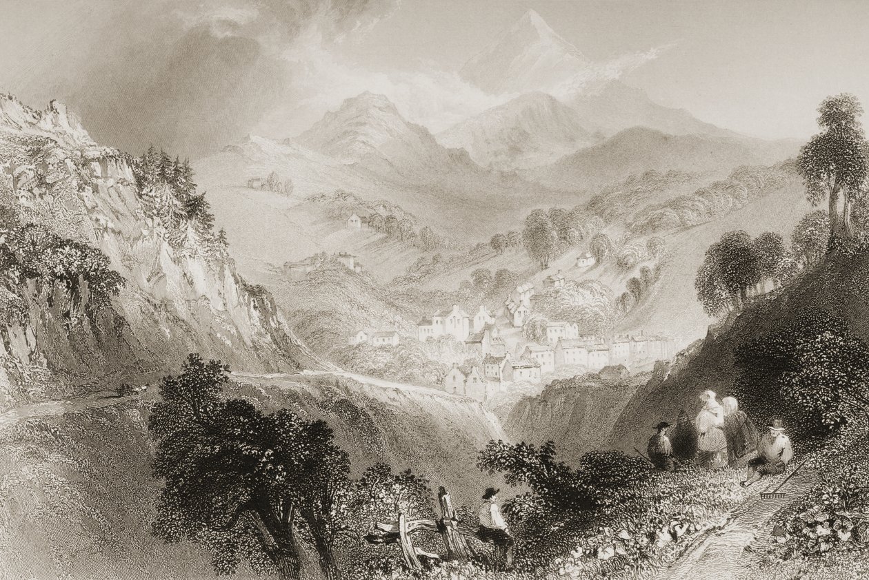 एनीस्कैरी, काउंटी विकलो, जॉर्ज पुण्य, 1860 के दशक के &39;दृश्यों और प्राचीन वस्तुओं&39; से द्वारा विलियम हेनरी बार्टलेट