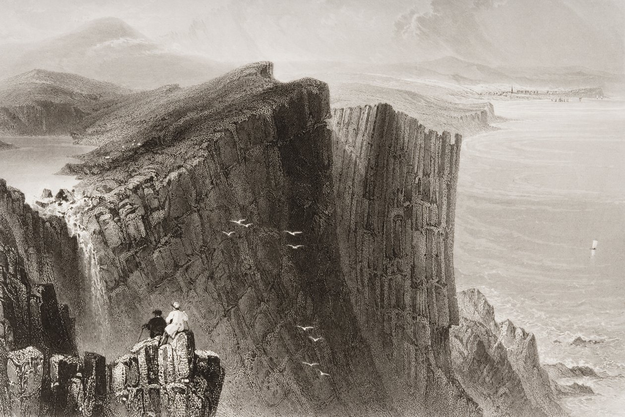 फेयरहेड, काउंटी एन्ट्रीम, उत्तरी आयरलैंड, जॉर्ज पुण्य, 1860 के दशक के &39;दृश्यों और प्राचीन वस्तुओं&39; से द्वारा विलियम हेनरी बार्टलेट