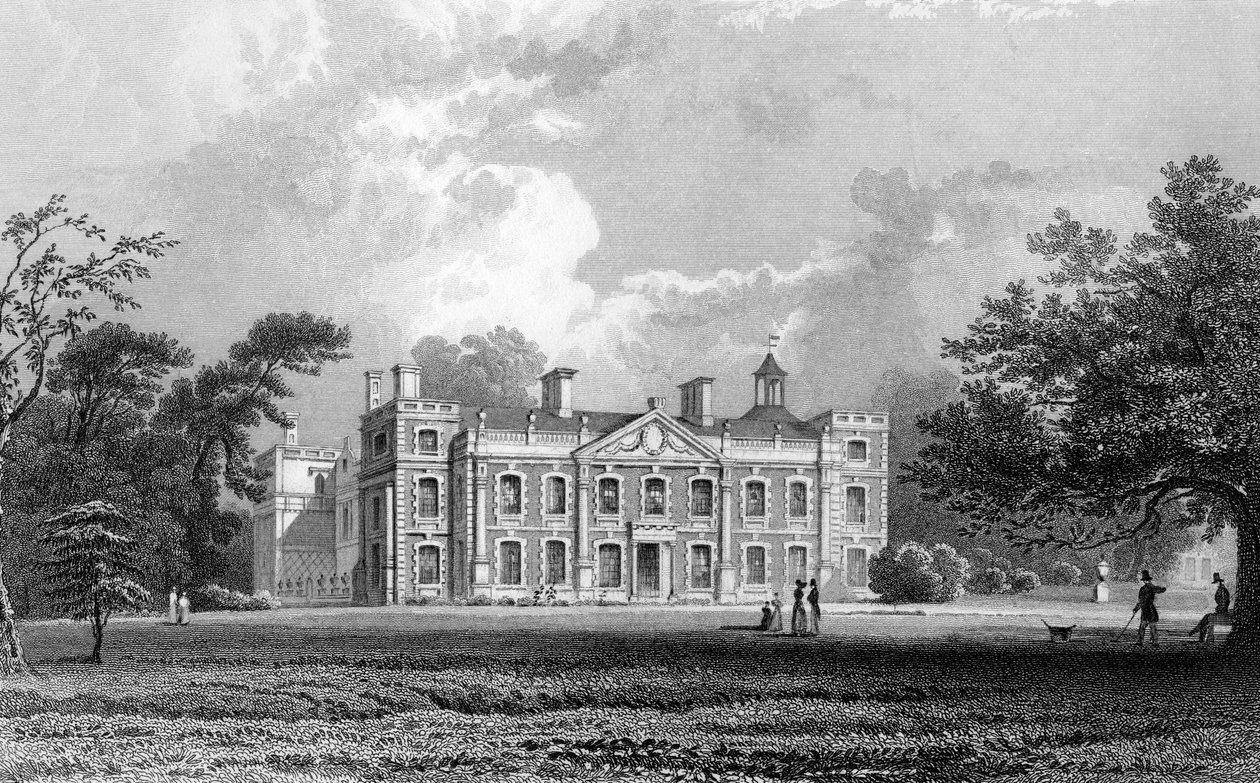 हिल हॉल, ईपिंग के पास, एसेक्स, सैमुअल लेसी द्वारा उत्कीर्ण, 1831 द्वारा विलियम हेनरी बार्टलेट